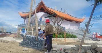 Khẩn trương xử lý 'đền Phúc Giang' xây trái phép trong cảng Mỹ Xuân