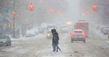 Cận cảnh bão tuyết hoành hành miền Đông nước Mỹ