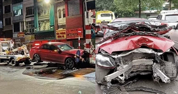 Ai cầm lái Mercedes-Benz C300 AMG bị tai nạn 'nát đầu' ở Hà Nội?