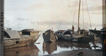 Loạt ảnh khó quên về sông Hồng và cầu Long Biên năm 1915