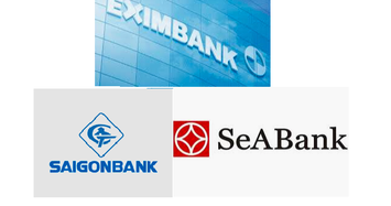Eximbank, Saigonbank và SeABank tăng trưởng tín dụng âm 