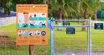 Video: Tận mục công viên cho chó cưng đầu tiên tại Hà Nội