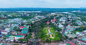Trung tâm thị trấn Lộc Thắng, huyện Bảo Lâm. Ảnh: Báo Lâm Đồng.