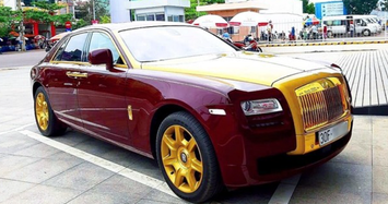 Ngắm Rolls-Royce Ghost mạ vàng độc của đại gia Trịnh Văn Quyết
