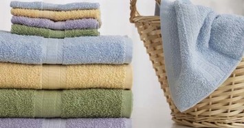 Có tới 80 triệu con vi khuẩn nếu khăn tắm không giặt trong 3 ngày