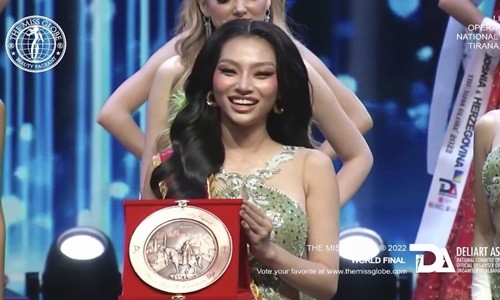 Người đẹp Lâm Thu Hồng đoạt Á hậu 4 Hoa hậu Hoàn cầu 2022