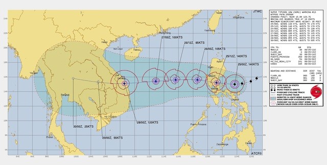 Những thông tin mới nhất về siêu bão Noru chuẩn bị vào đất liền 