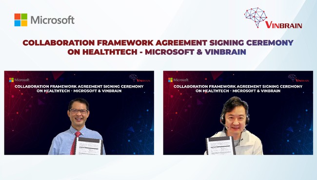 VinBrain và Microsoft Hoa Kỳ hợp tác phát triển trí tuệ nhân tạo trong y tế