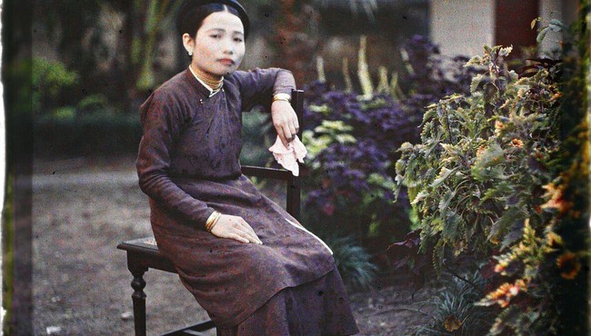 Loạt ảnh màu về người đẹp Hà Nội năm 1915 qua ống kính người Pháp