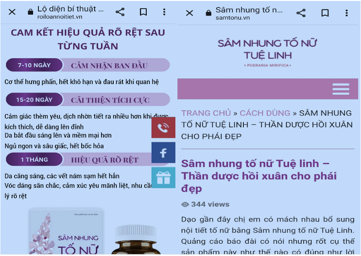 Cong ty Tue Linh cam ket go bo thong tin quang cao sai pham?